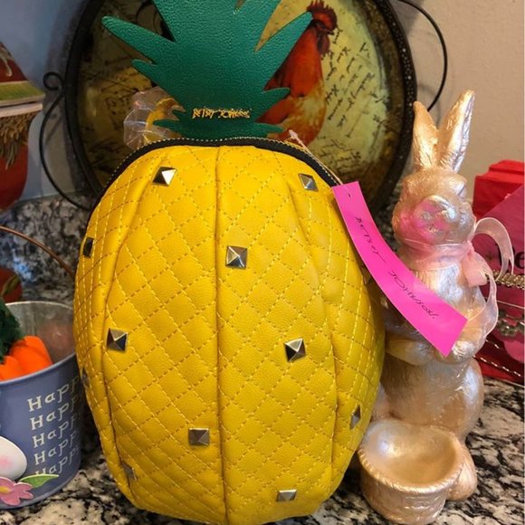 Betsey Johnson Handbags - BETSEY JOHNSON Pineapple of My Eye Backpack NEW